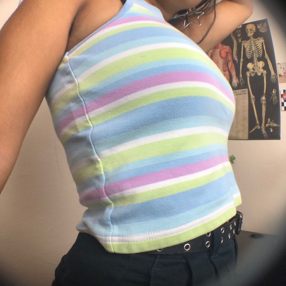 pastel halter top - Picture 4 of 4